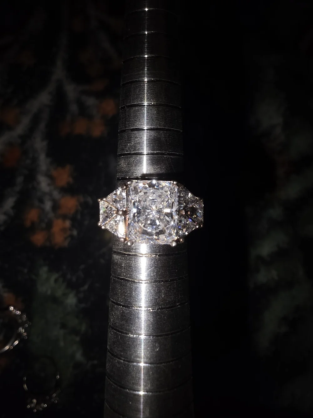 Classic White Gold Cubic Zirconia Engagement Ring - White